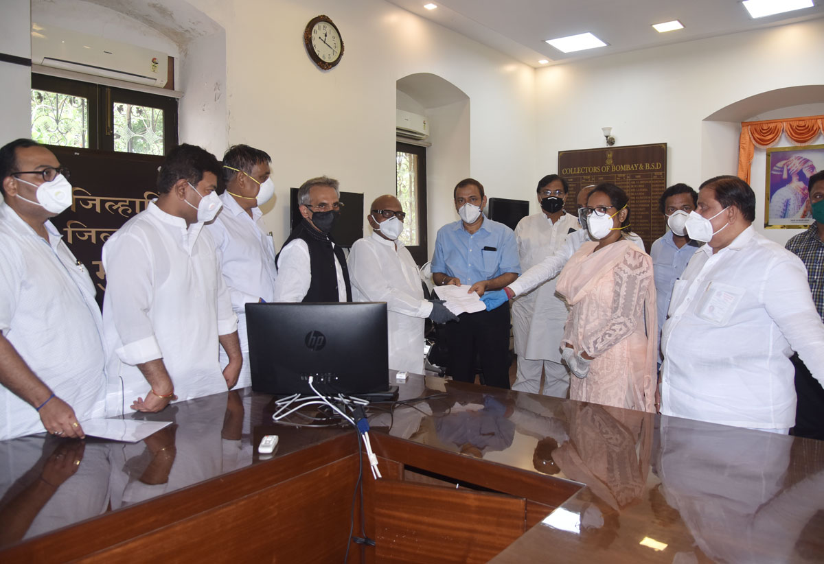 Mumbai Congress Meets Commissioner at Old Custom House Mumbai.