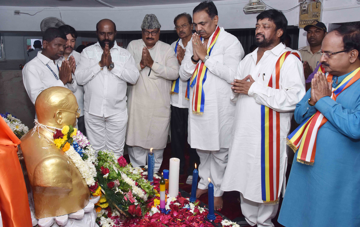 Abhivadan to Bharatna Dr.Babasaheb Ambedkar on his Mahaparinirvan Din at Chaityabhumi Dadar.