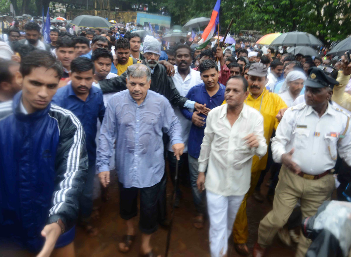 "Halla Bol" Maha Morcha Protest Rally in Mumbai against Demolition of Buddhabhushan Press & Ambedkar Bhavan.