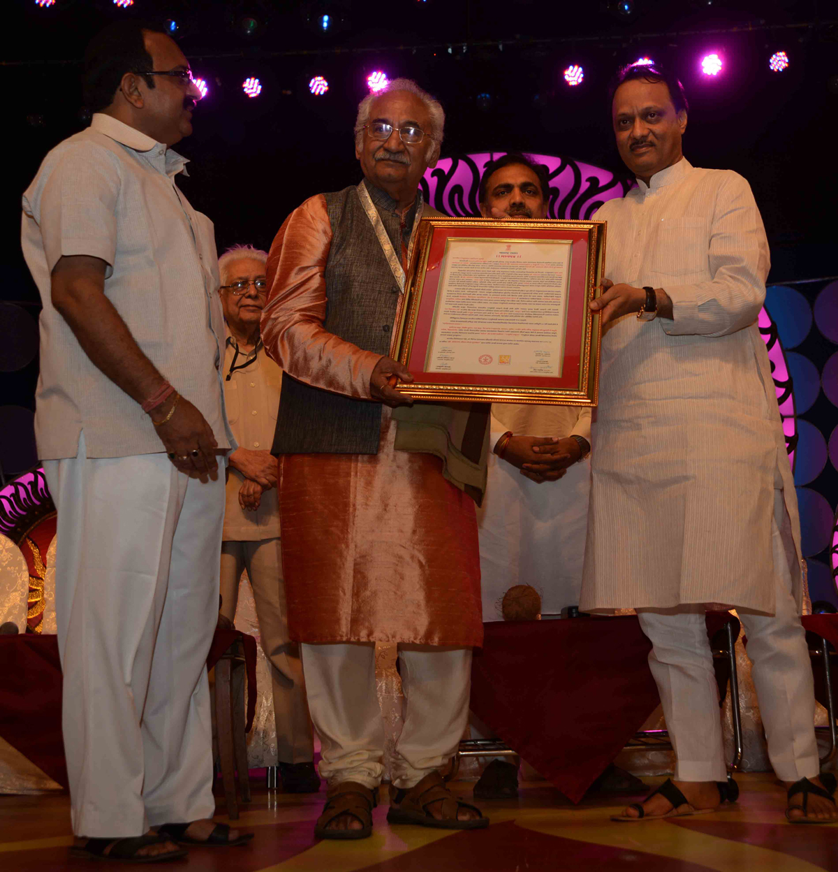 DY.CHIEF MINISTER AJIT PAWAR TO PRESENT 50TH YEAR MARATHI FILM PURASKAR AT RAVINDRA NATYA MANDIR.