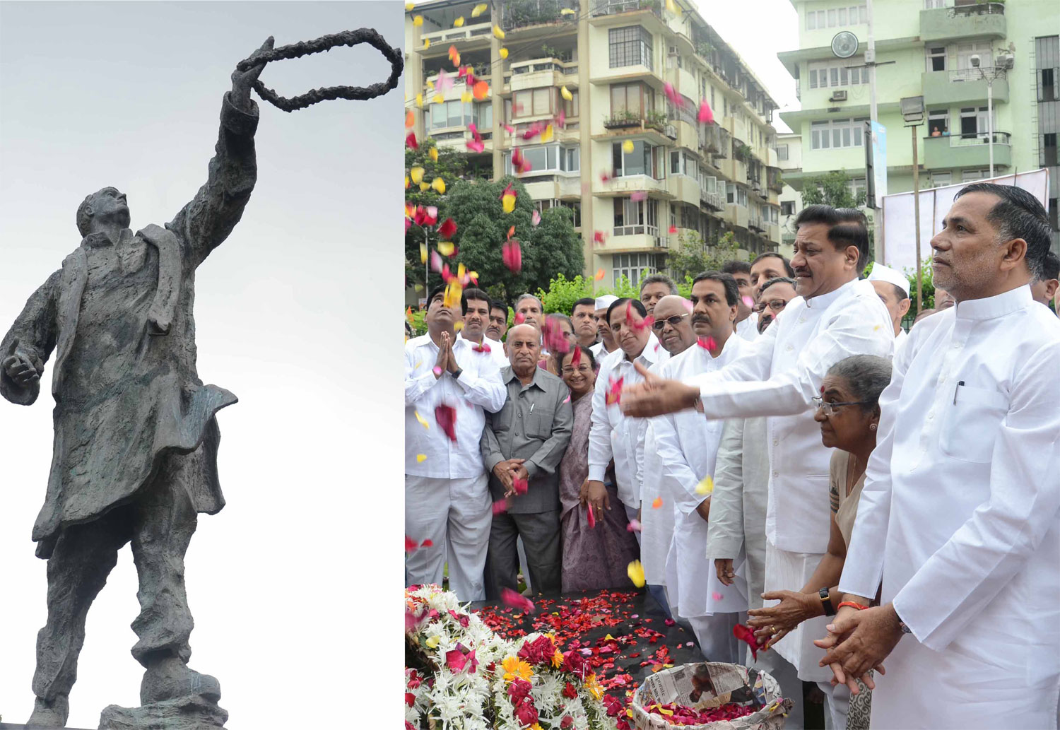 ON 68th BIRTH ANNIVERSARY OF BHARAT RATNA LATE PRIME MINISTER RAJIVJI GANDHI IN MUMBAI.