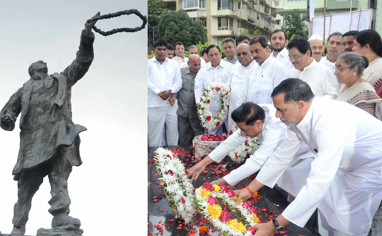 ON 68th BIRTH ANNIVERSARY OF BHARAT RATNA LATE PRIME MINISTER RAJIVJI GANDHI IN MUMBAI.