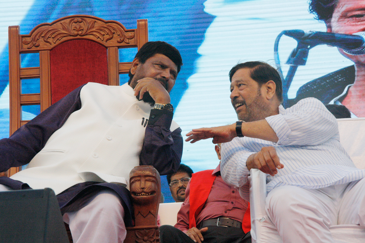 RPI Melava-Rally Pune in Chief Presence of RPI Leader-Union Minister Ramdas Athawale & Minister Girish Bapat