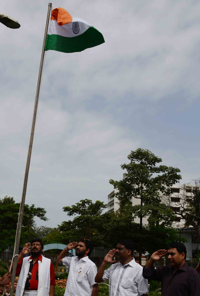 RPI LEADER RAMDAS ATHAWALE ON 67TH INDEPENDENCE DAY IN MUMBAI.