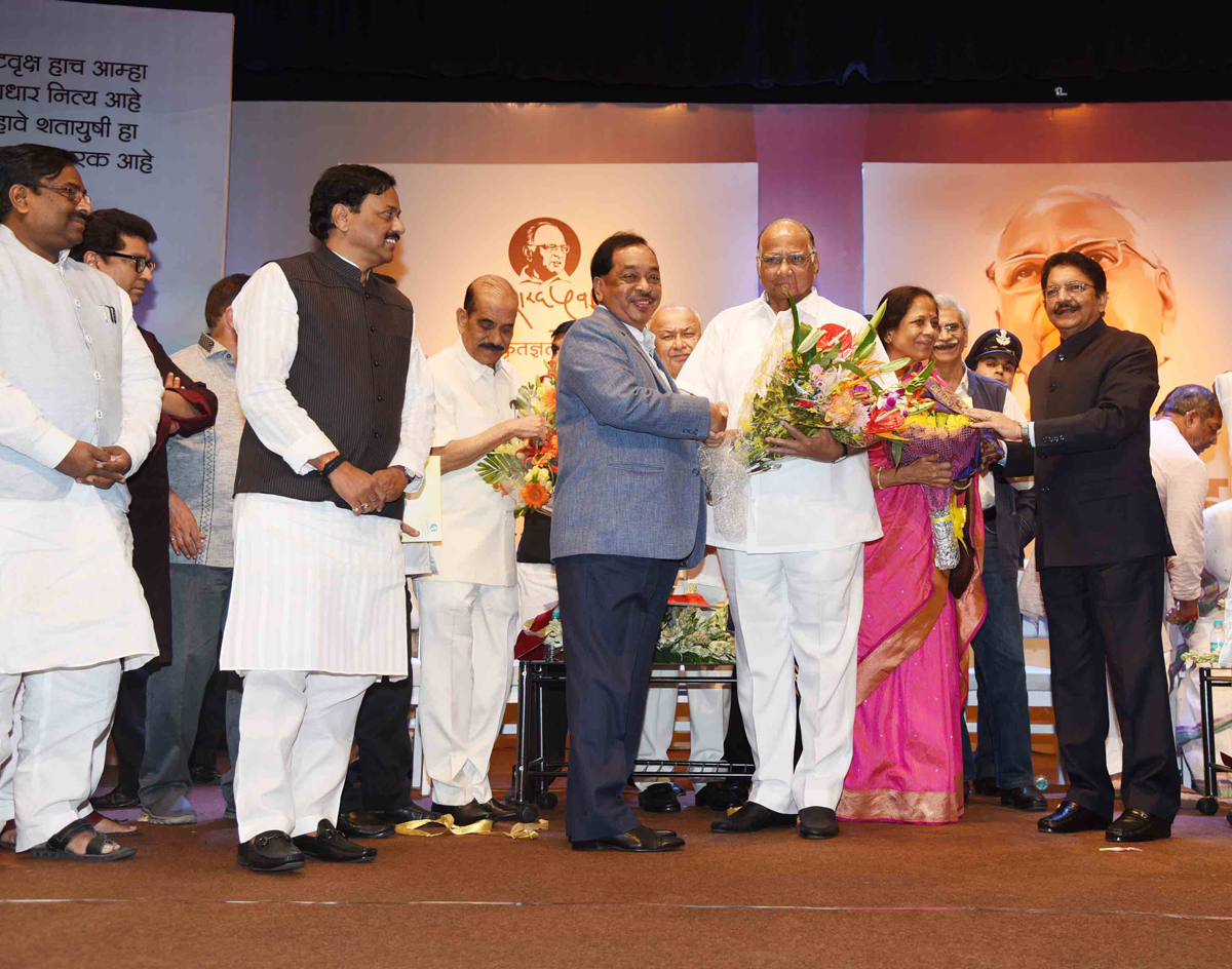 NCP Chief Mass Leader Sharad Pawar 75th Birthday Celebration in Mumbai.