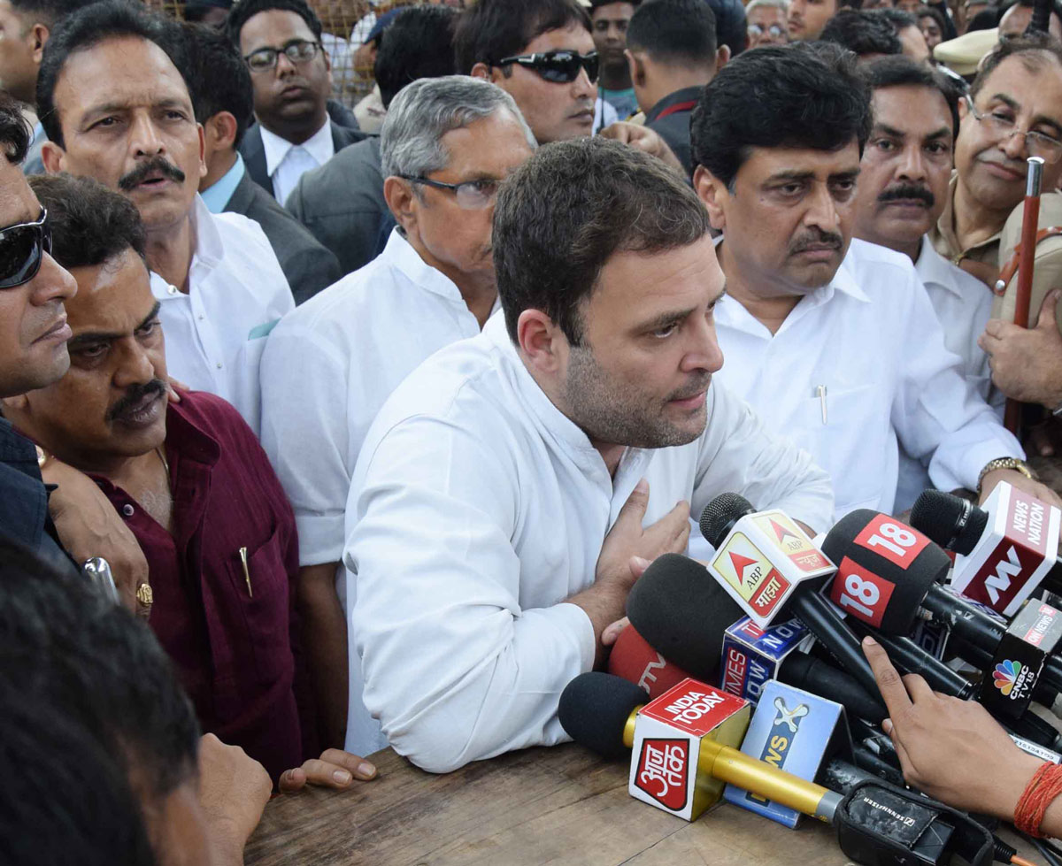All India Congress Vice-President Rahul Gandhi Appears a Court,In Connection with Rashtriya Swayamsevak Sangh (RSS) Defamation Case,in Bhiwandi Maharashtra.
