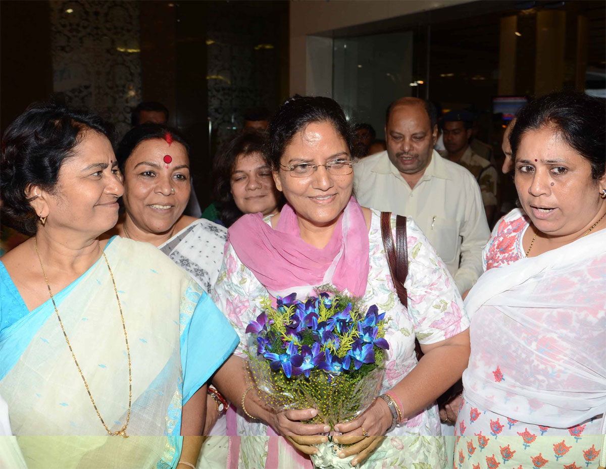 ALL INDIA MAHILA CONGRESS PRESIDENT ANITA VARMA IN MUMBAI.