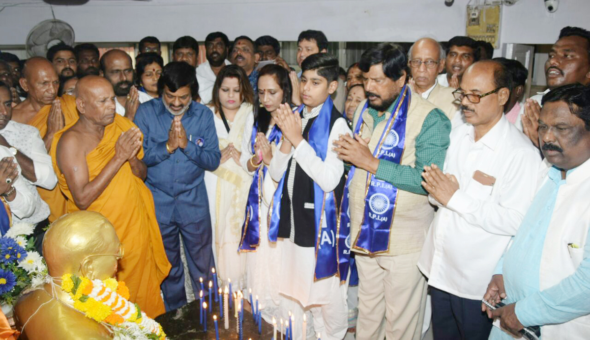 RPI Leader Ramdas Athawale Unity March Rally from Chaitya Bhoomi Dadar to Naigaon.