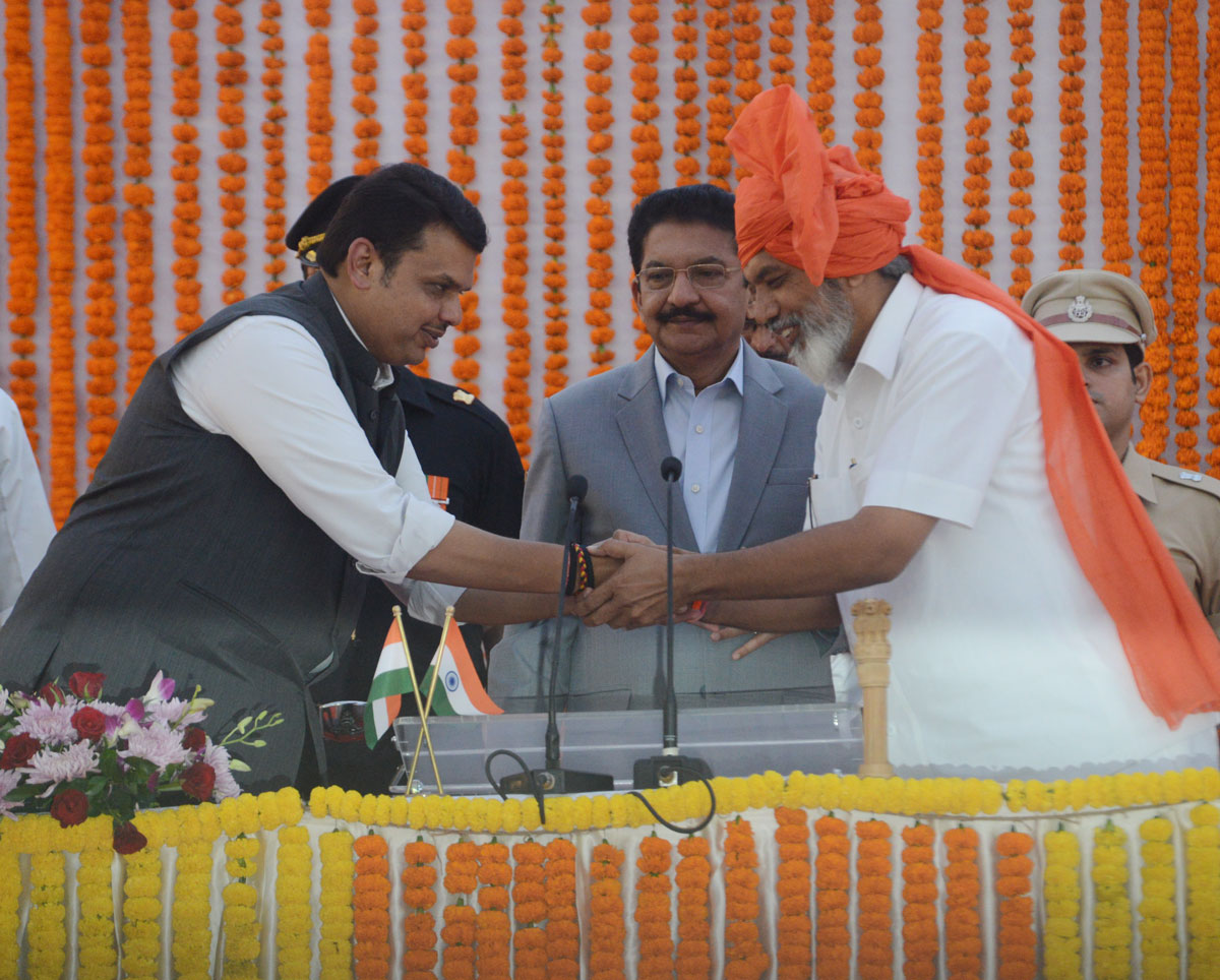 Oath Taking Ceremony of BJP & Shivsena Cabinet Minister's & State Minister's of Maharashtra at Vidhan Bhavan Mumbai.