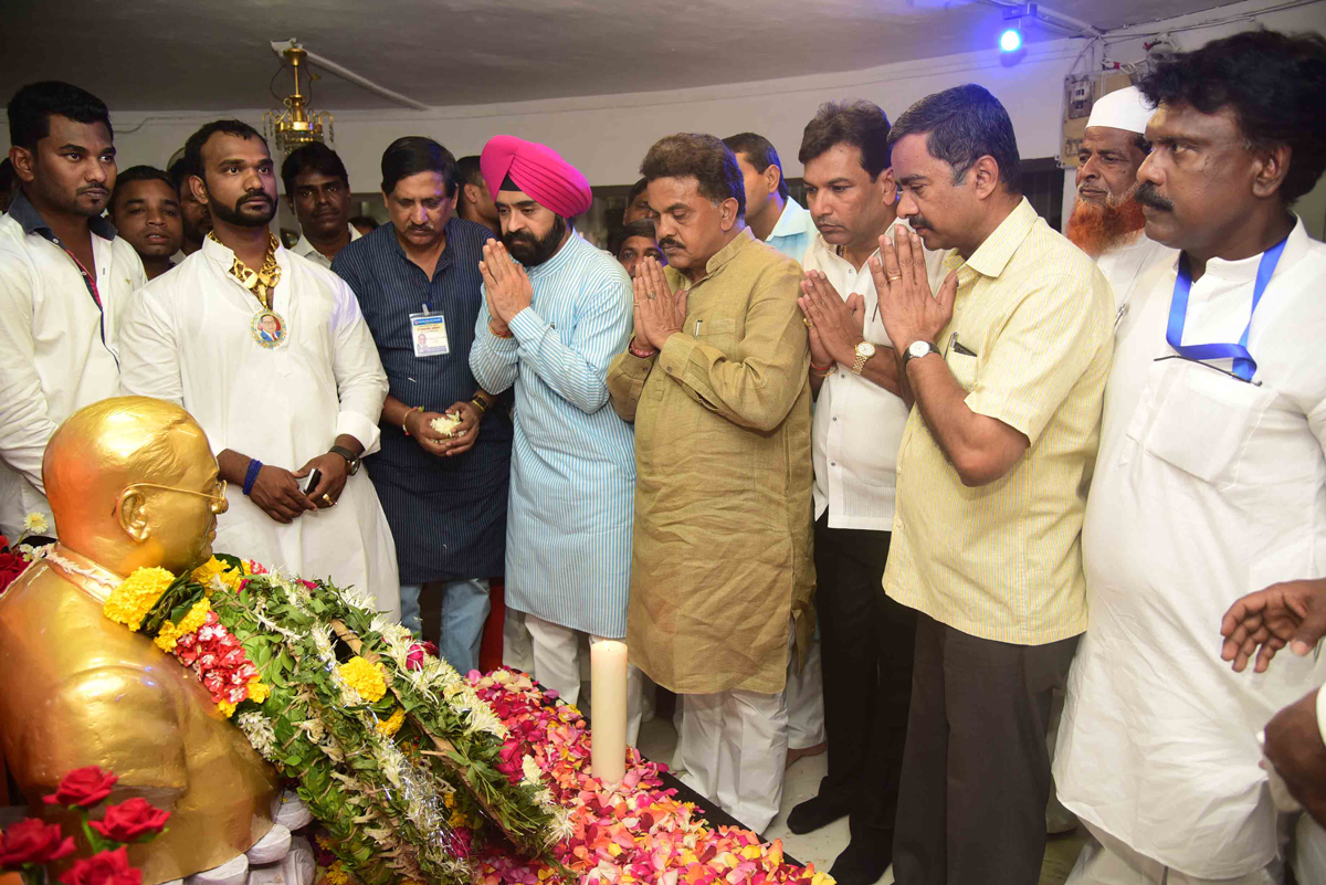 Paid Tributes to BharatRatna Dr.Babasaheb Ambedkar on Mahaparinirvan Din at Chaityabhumi Dadar,Mumbai.