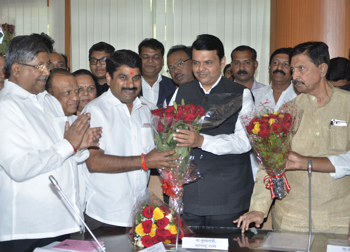 Newly Elected MLC's Oath Ceremony at Vidhan Bhavan in Chief Presence of Chief Minister Devendra Fadnavis,President Haribhau Bagde,Sabhapati Ramraje Nimbalkar.