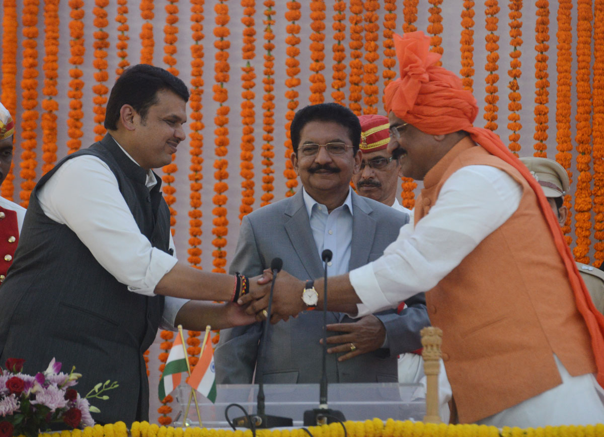 Oath Taking Ceremony of BJP & Shivsena Cabinet Minister's & State Minister's of Maharashtra at Vidhan Bhavan Mumbai.