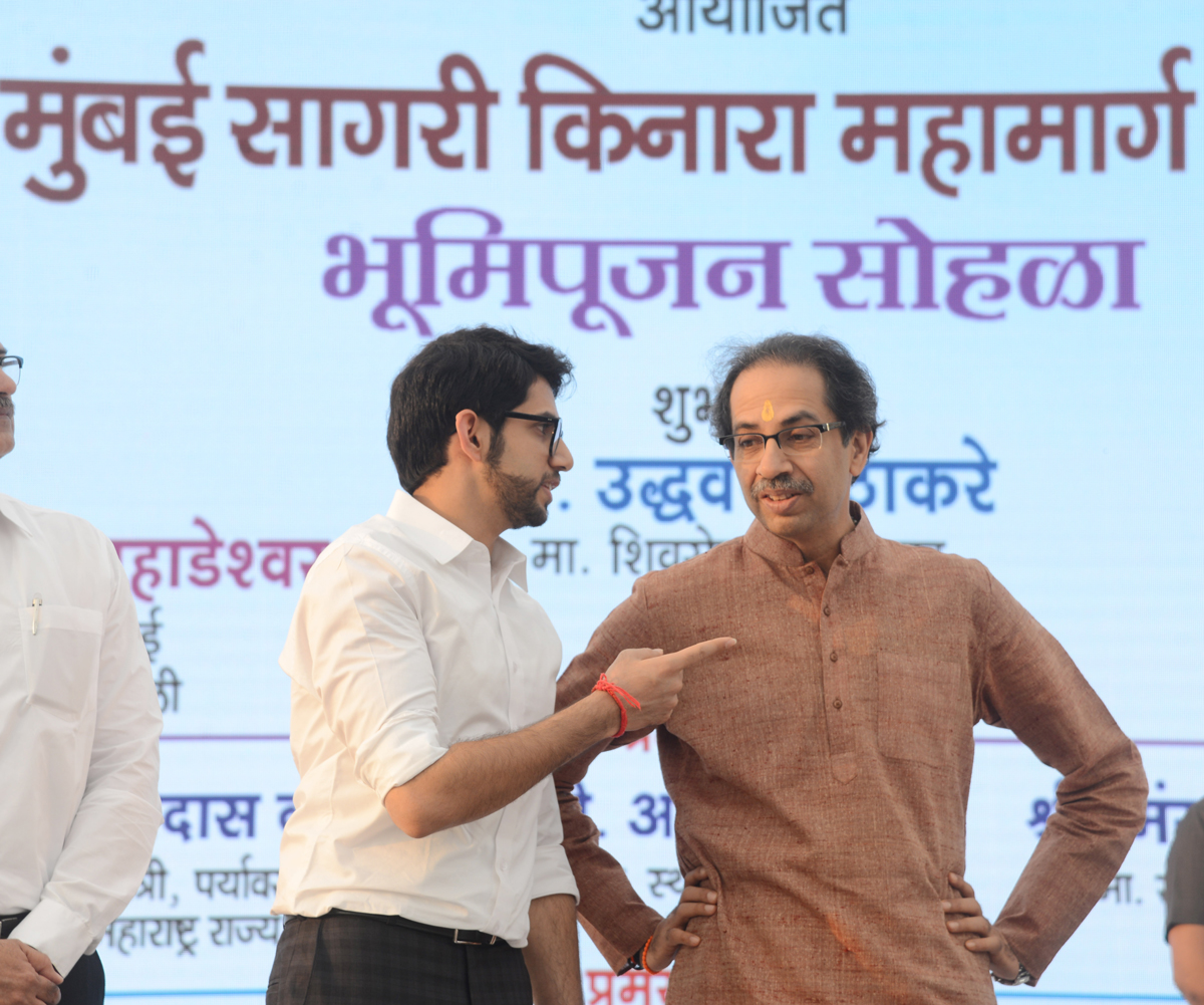 Shivsena Chief Uddhav Thackarey Mumbai Coastal Road Bhumipujan.