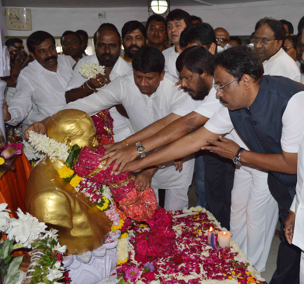 Tribute to Bharat Ratna Dr.Babasaheb Ambedkar on his Mahaparinirvan Din in Mumbai.