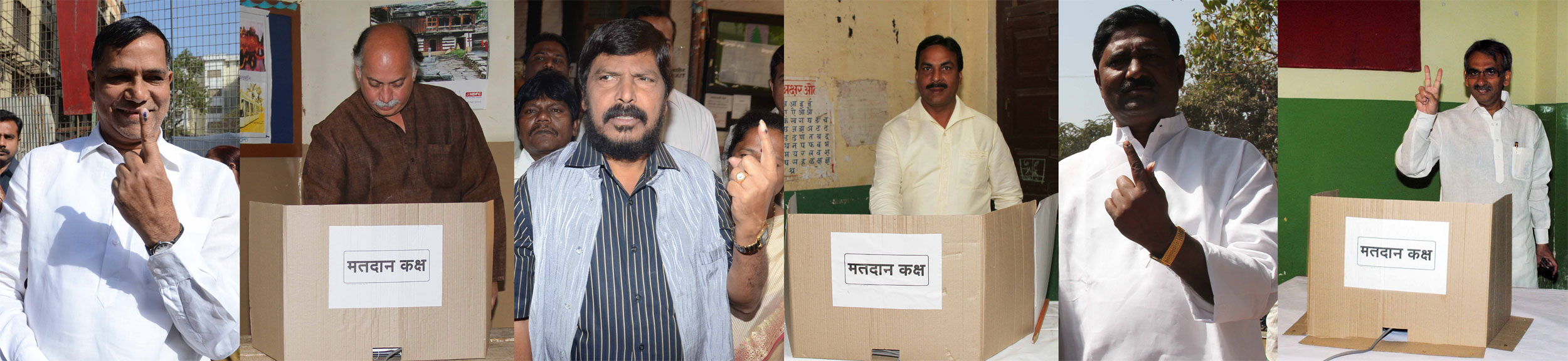RESPECTED LEADERS CASTED THEIR VOTE IN MUMBAI.