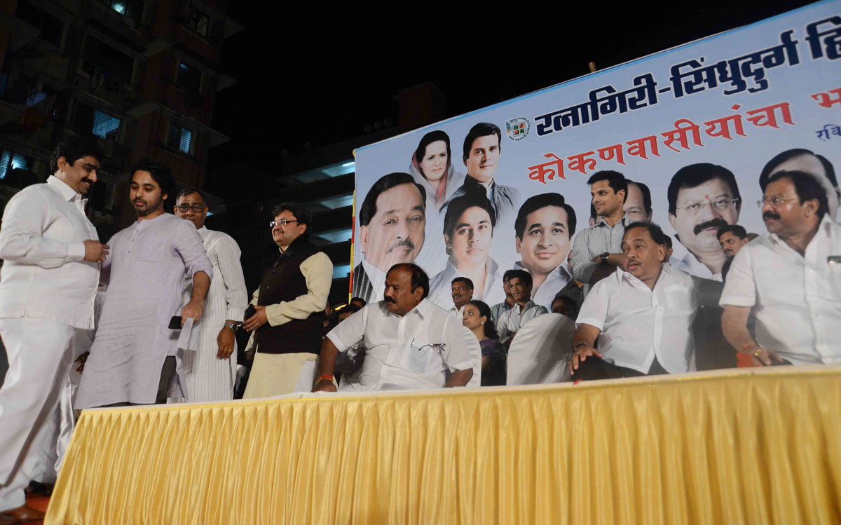Minister Narayanrao Rane during Ratnagiri- Sindhudurg Rally at Bhandup.