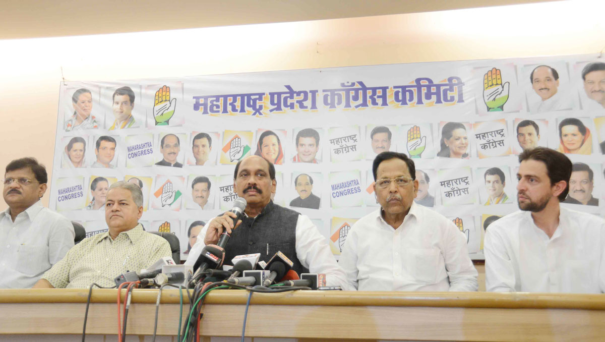 MPCC President Manikrao Thakre Press Conference at Gandhi Bhavan Nariman Point.