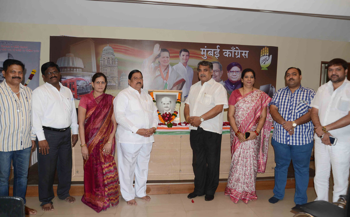 Mumbai Congress Tribute to Former Prime Minister Bharat Ratna Late Lal Bahadur Shastri on his Death Anniversary.