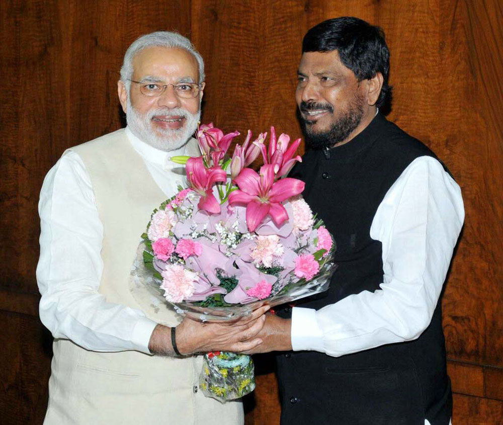 PM Narendra Modi & RPI Leader Ramdas Athawale Meeting at New Delhi.