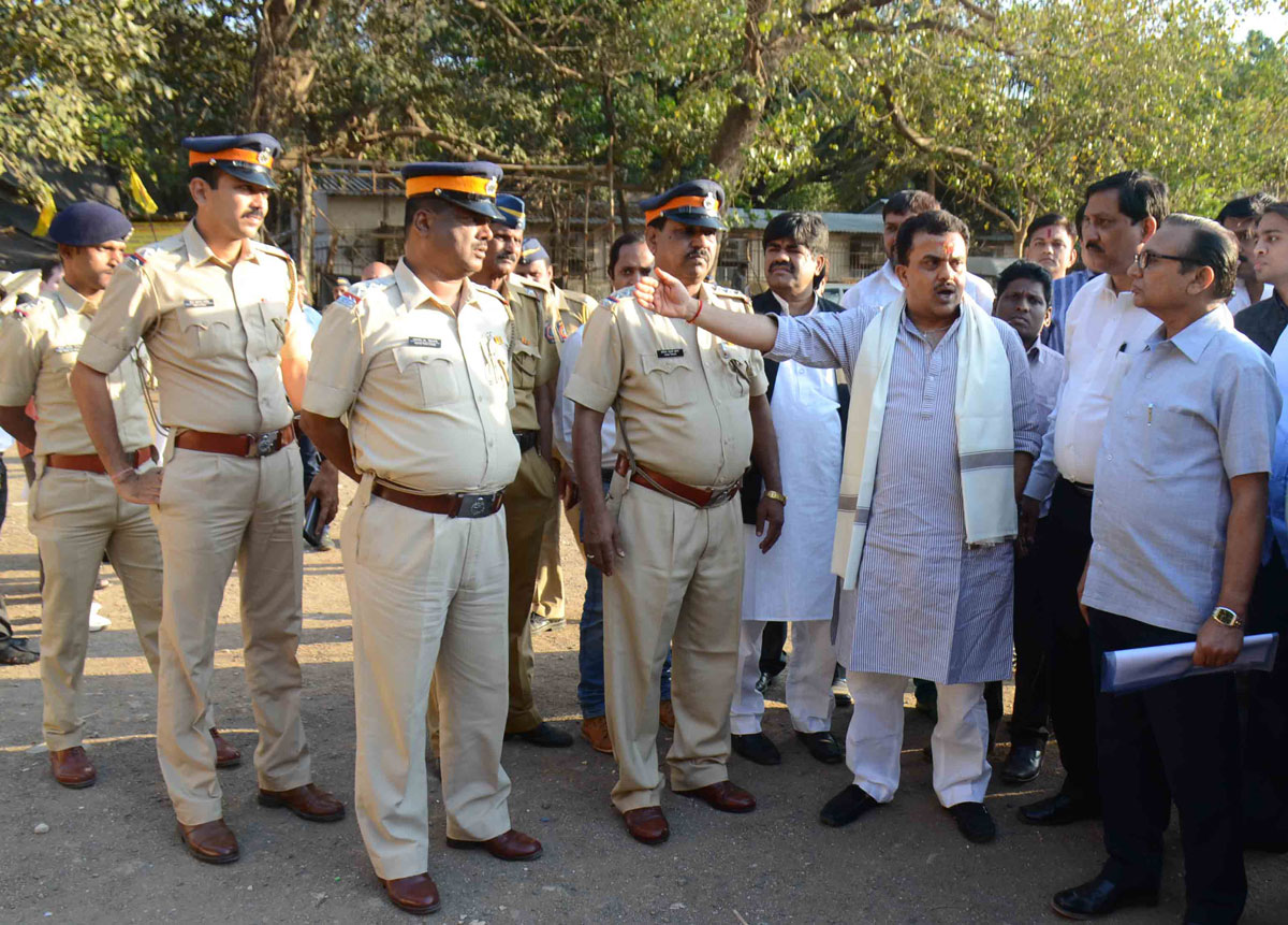 Newly Appointed Mumbai Congress President Sanjay Nirupam Visit at Azad Maidan.