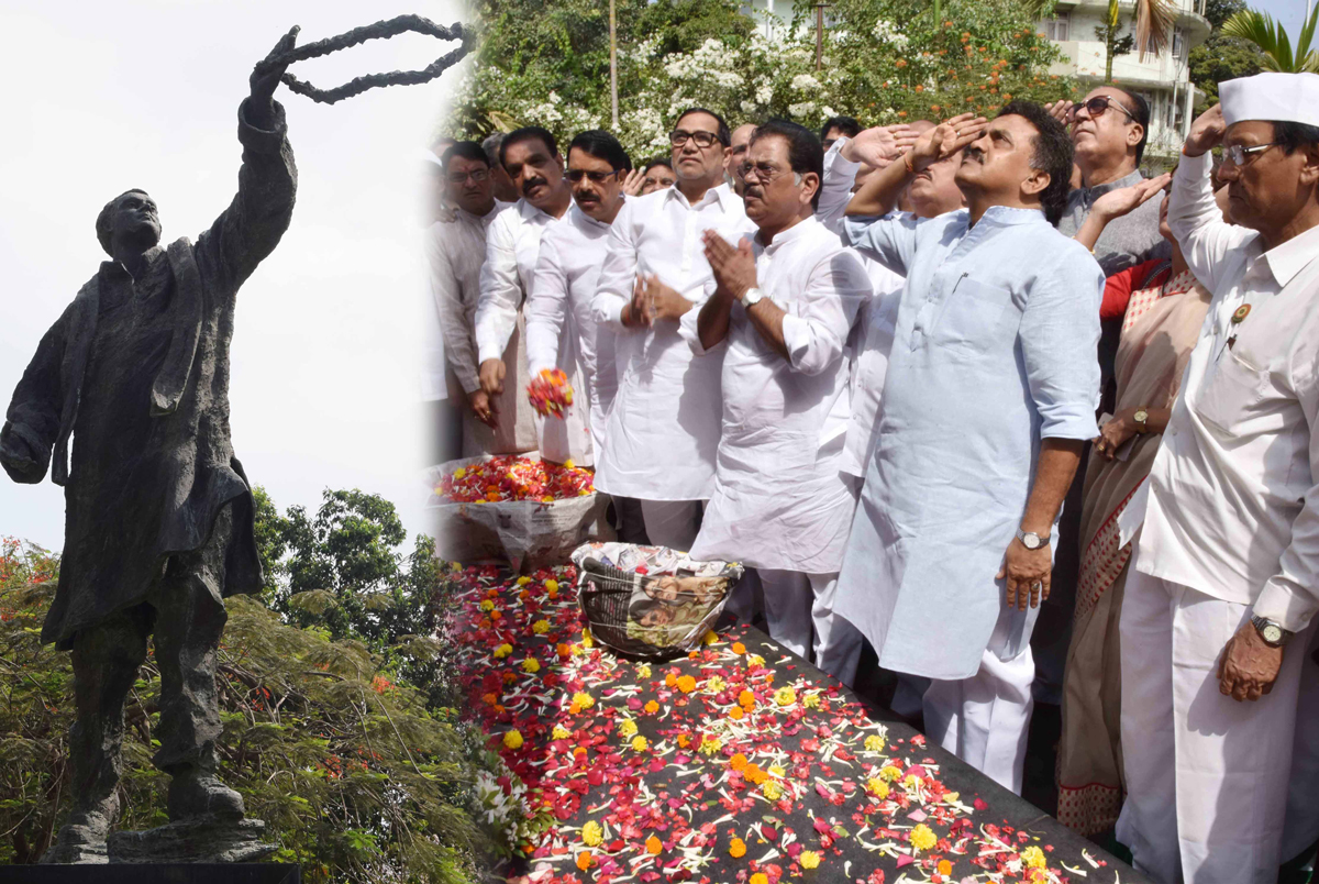 Mumbai Congress Paying Tribute to Bharatratna Late Rajiv Gandhi on his Death Anniversary.