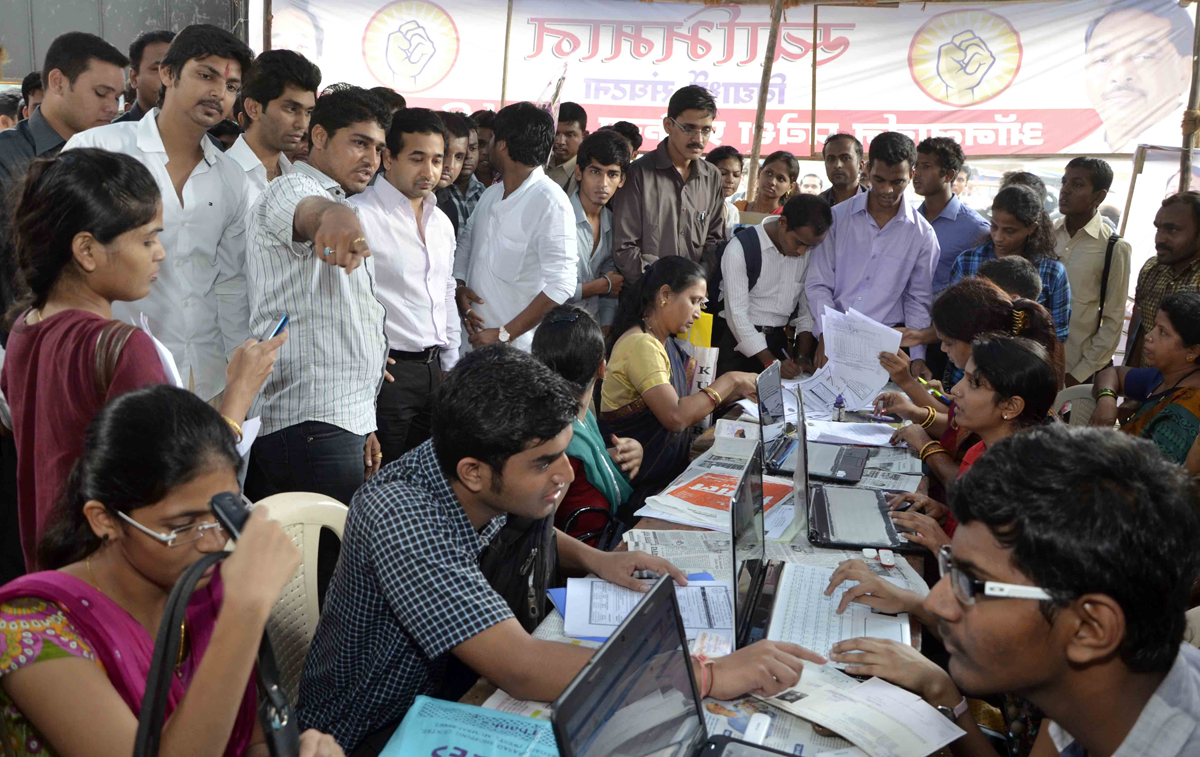 SWABHIMAAN SANGHATANA PRESIDENT NITESH NARAYANRAO RANE AT KALINA UNIVERSITY.