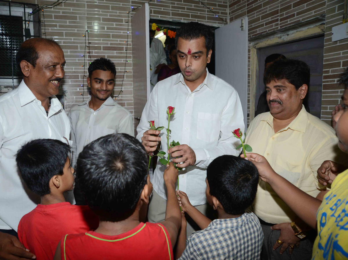 MP.& UNION MINISTER MILIND DEORA FUND OPENING PROGRAM AT KALACHOWKY JIJAMATA NAGAR IN SOUTH MUMBAI.