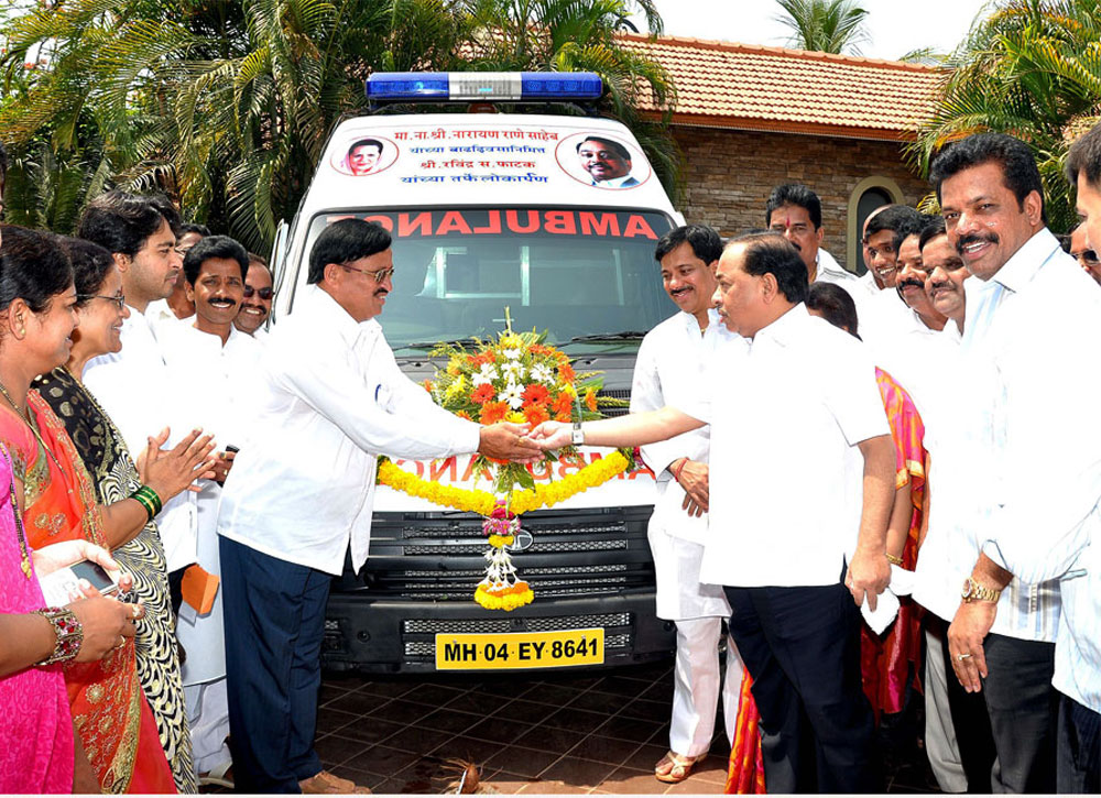 MINISTER NARAYANRAO RANE AT DEVGAD.