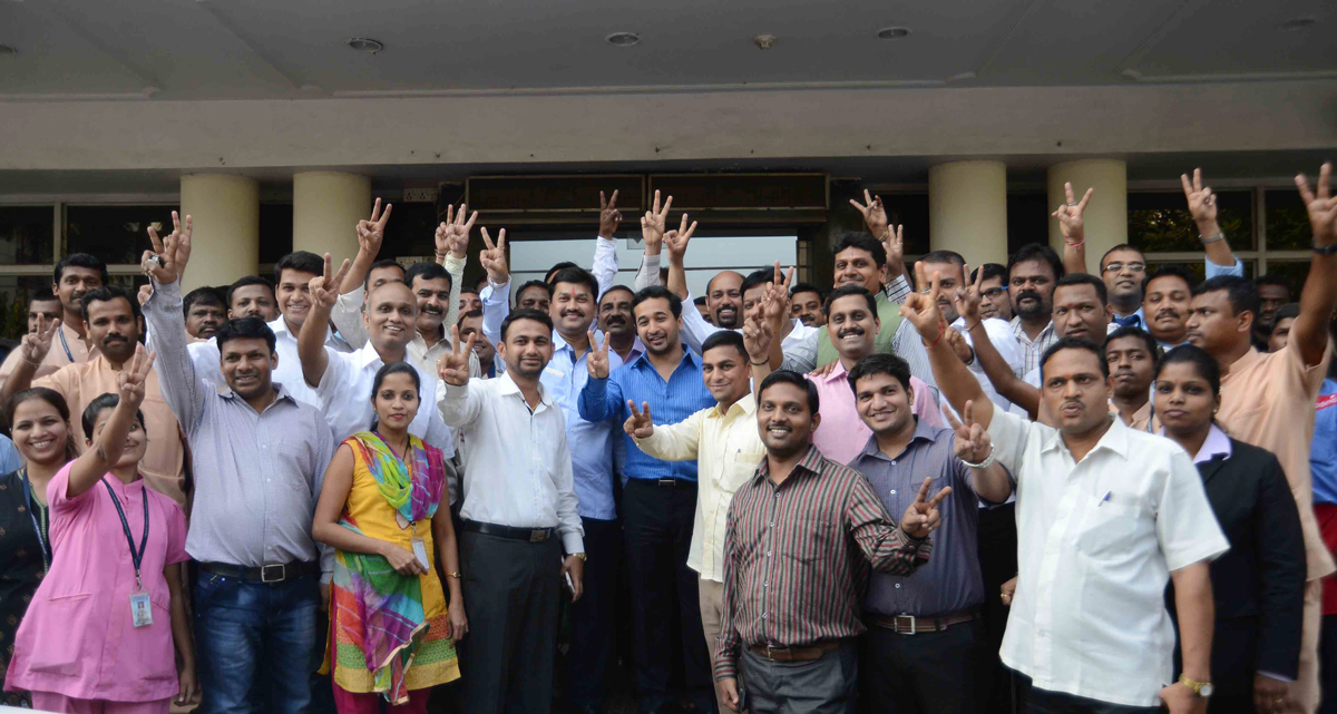 Swabhiman Sanghatana President & MLA Nitesh Narayanrao Rane" Panel Win's at Lilavati Hospital Bandra.