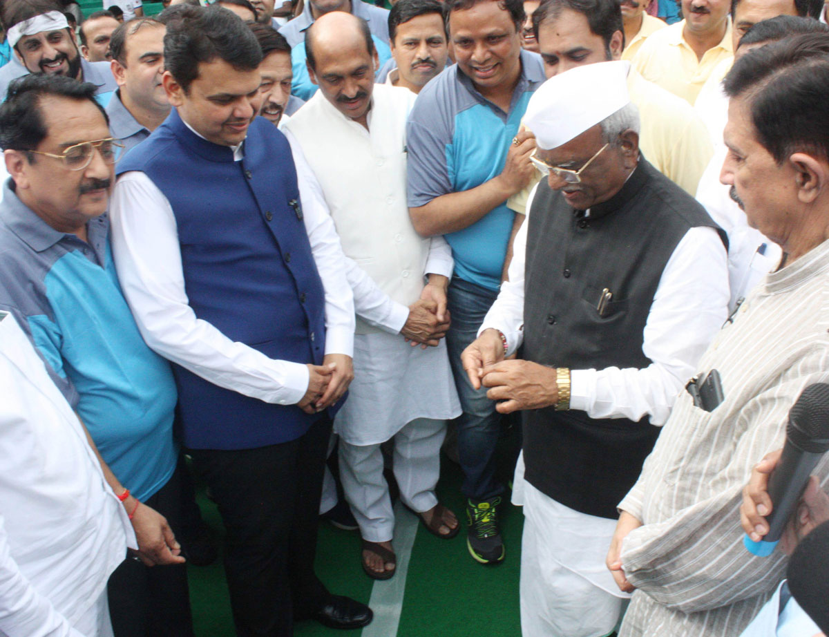 MLA's Foot Ball Match during Monsoon Assembly Session at Vidhan Bhavan Mumbai.
