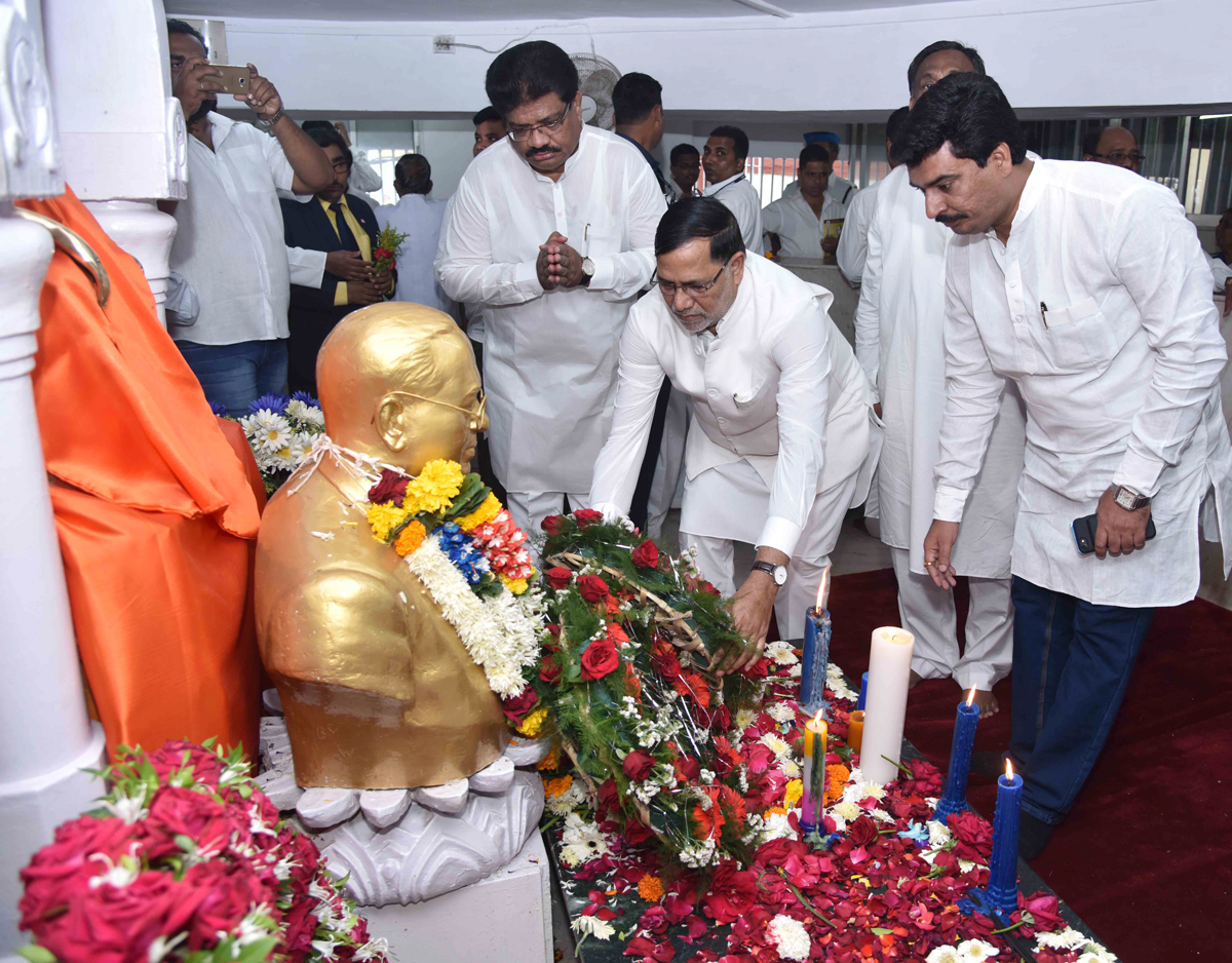 Abhivadan to Bharatna Dr.Babasaheb Ambedkar on his Mahaparinirvan Din at Chaityabhumi Dadar.