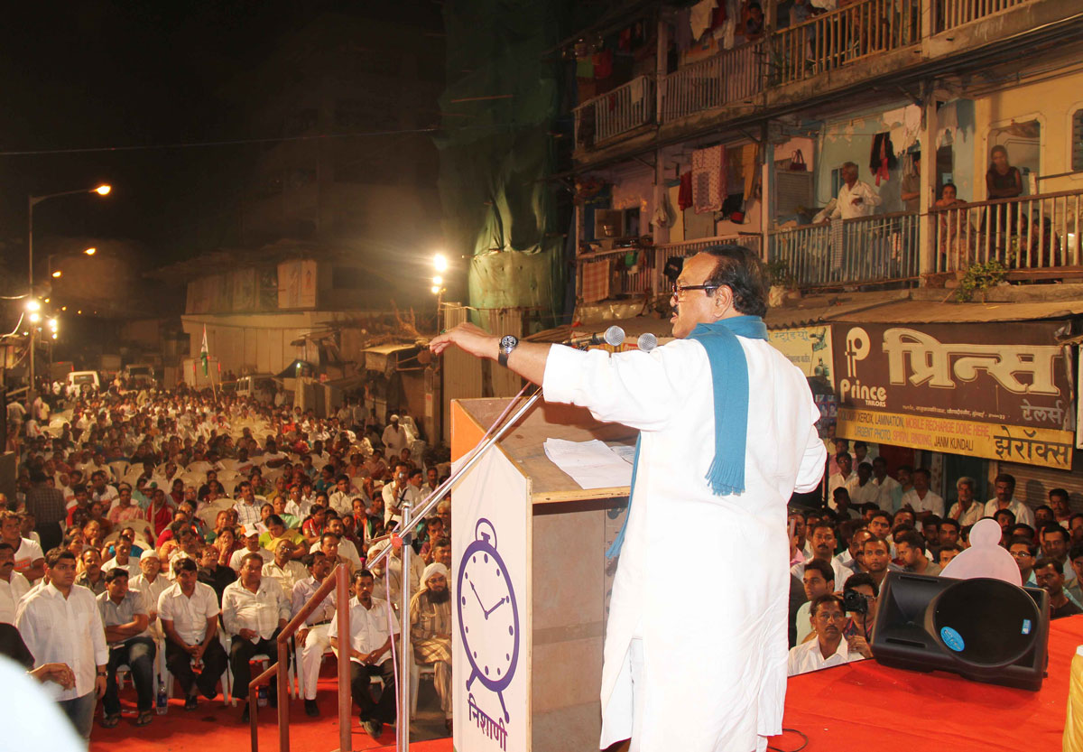 MINISTER CHAGAN BHUJBAL & MLA. PANKAJ BHUJBAL FOR ELECTION CAMPAIGNING OF CONGRESS-NCP-PRP CANDIDATES OF WARD NO.202,203 & 207.