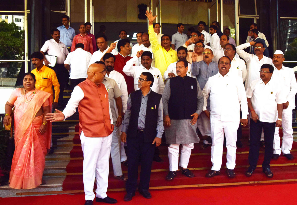 #BudgetSession:4th Day at Vidhan Bhavan Mumbai.