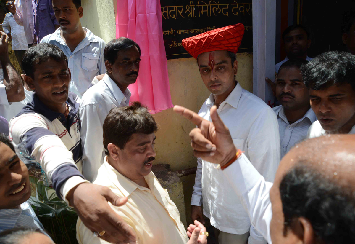 MP.& UNION MINISTER MILIND DEORA FUND OPENING PROGRAM AT KALACHOWKY JIJAMATA NAGAR IN SOUTH MUMBAI.