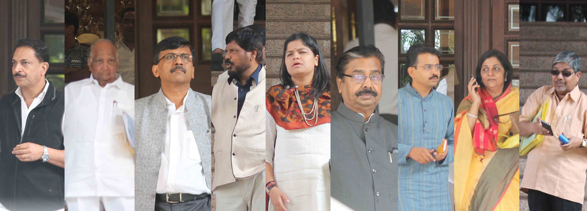 All Party Maharashtra Loksabha & Rajya Sabha MP's Meeting At Sahyadri Guest House.