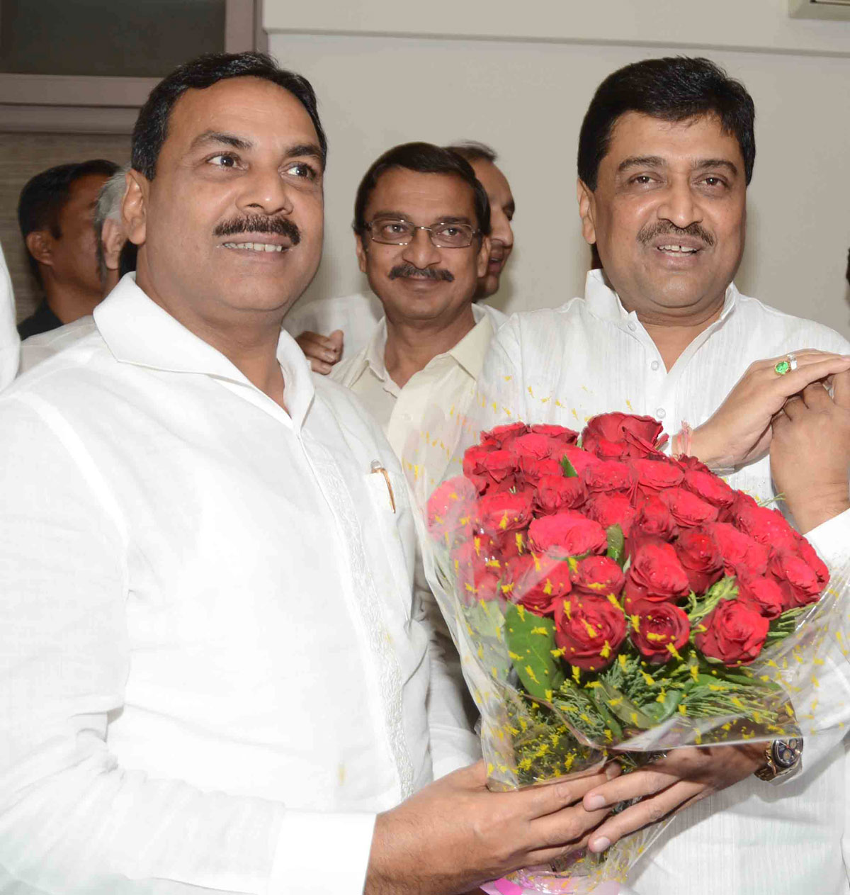AICC Newly Appointed Ashok Chavan as MPCC President & Sanjay Nirupam as MRCC President.