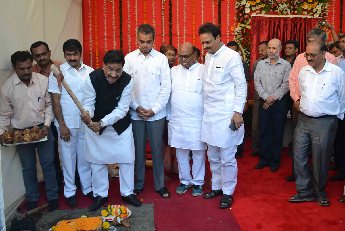 Mill Worker's Housing Project Bhoomi Poojan by Chief Minister Prithviraj Chavan at Century Mill Worli.