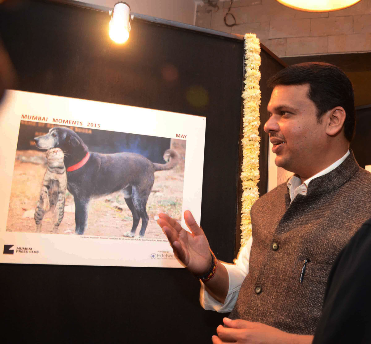 Chief Minister Devendra Fadnavis Visit Press Club at Mumbai CST.