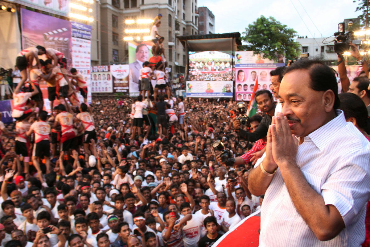 MINISTER NARAYANRAO RANE AT THANE SANKALP GOVINDA.