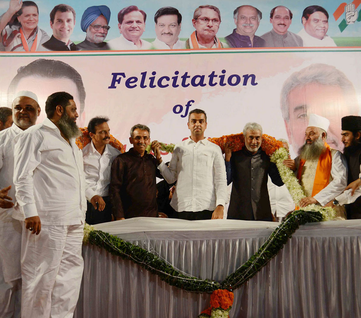 Felicitation of Newly Appointed MHADA Chairman Adv. Yusuf Abrahani in presence of Union Minister & MP. Milind Deora.