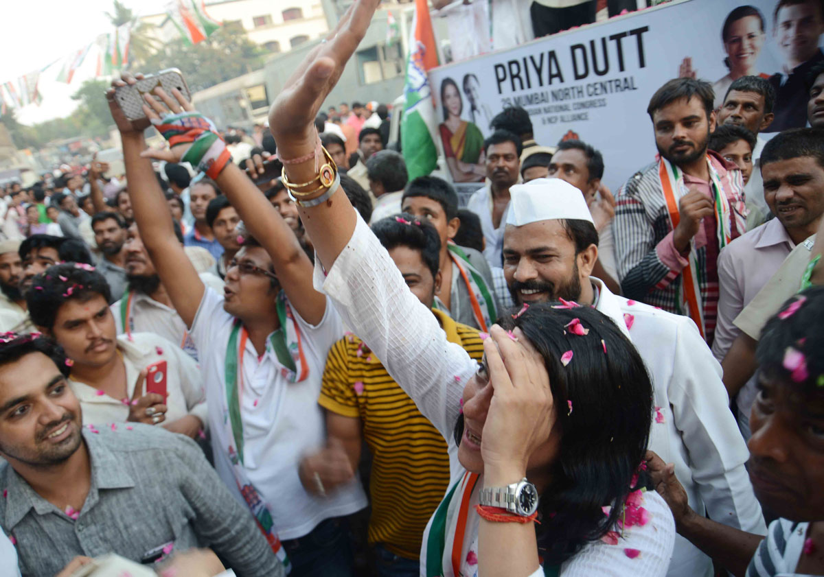 Election Campaign Rally & Padyatra of MP. Candidate Priya Dutt.