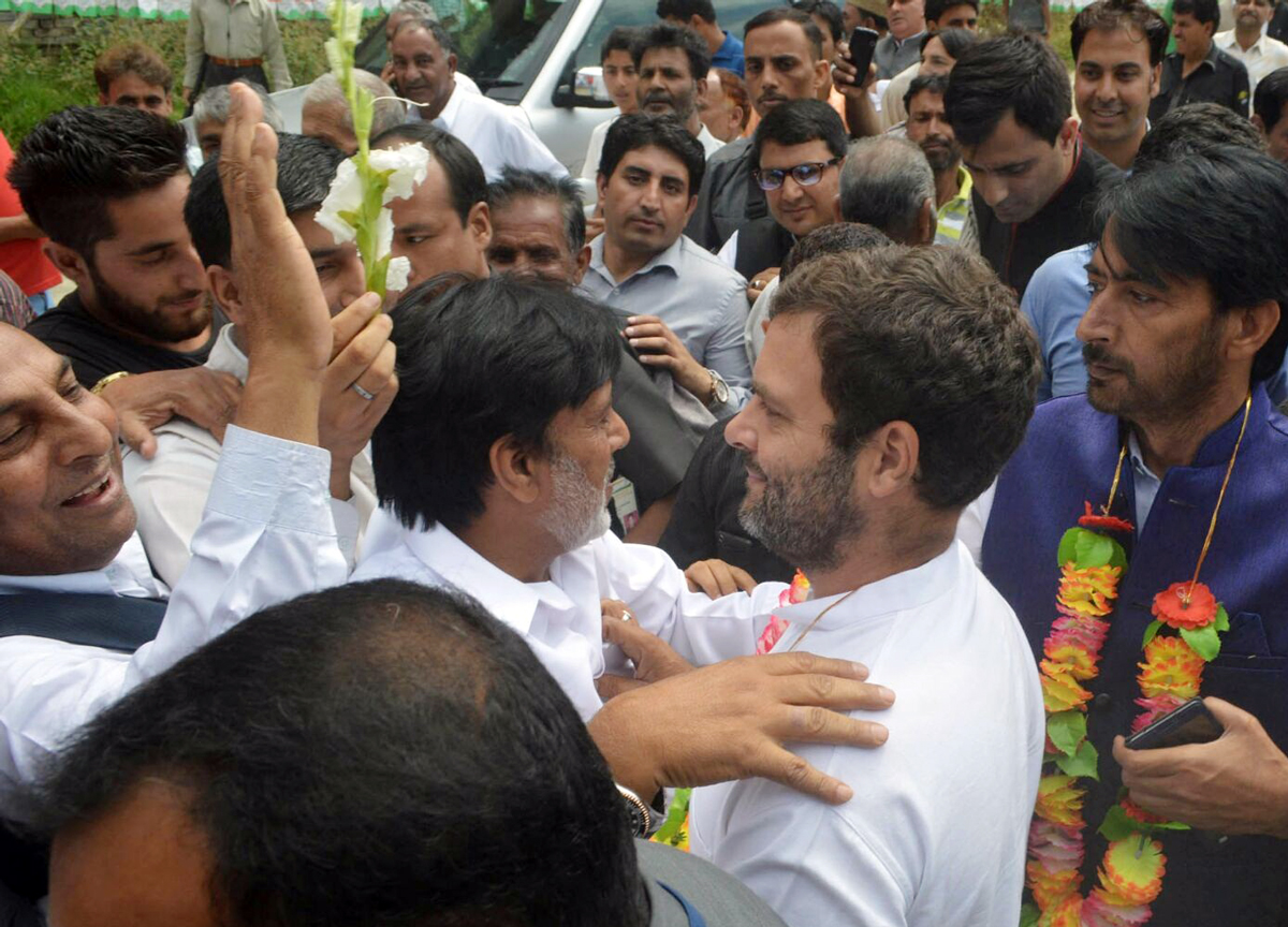 Congress Party Leader MP.Rahul Gandhi visit Srinagar in J&k.