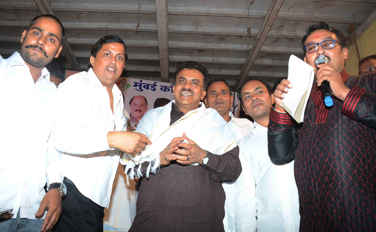 Mumbai Congress President Sanjay Nirupam during Sneh Sammelan at Andheri.