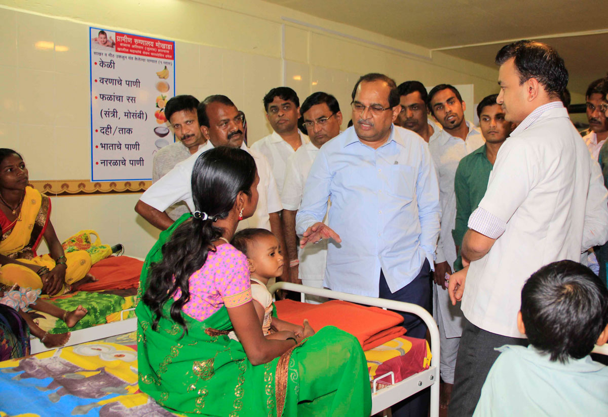 LoP Radhakrishna Vikhe patil visit Palghar Dist Mokhada Tribal Area.