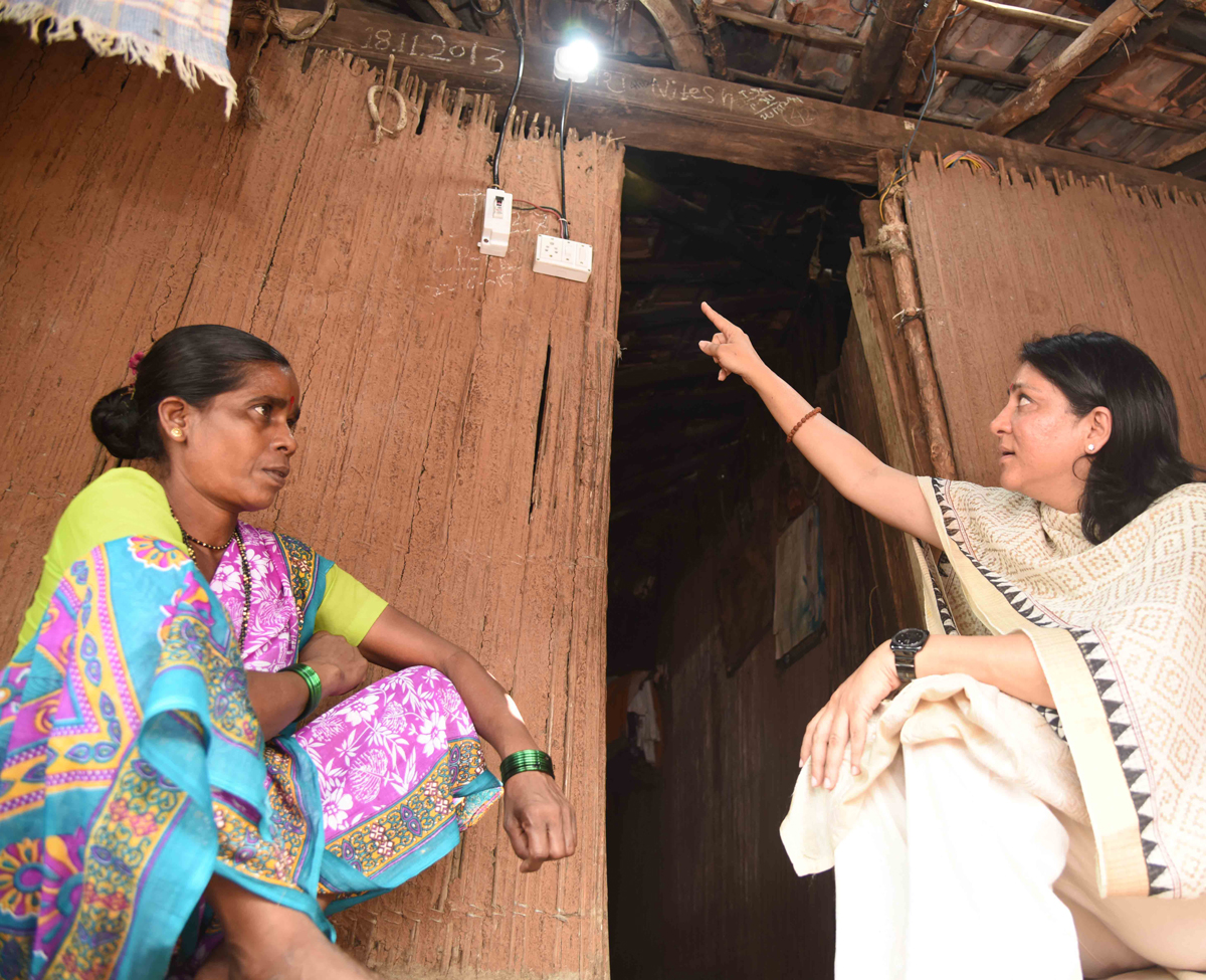Nargis Dutt Memorial Charitable Trust Ex.MP Priya Dutt in Tribal Village Borichapada Sonavegaon Palghar Dist.