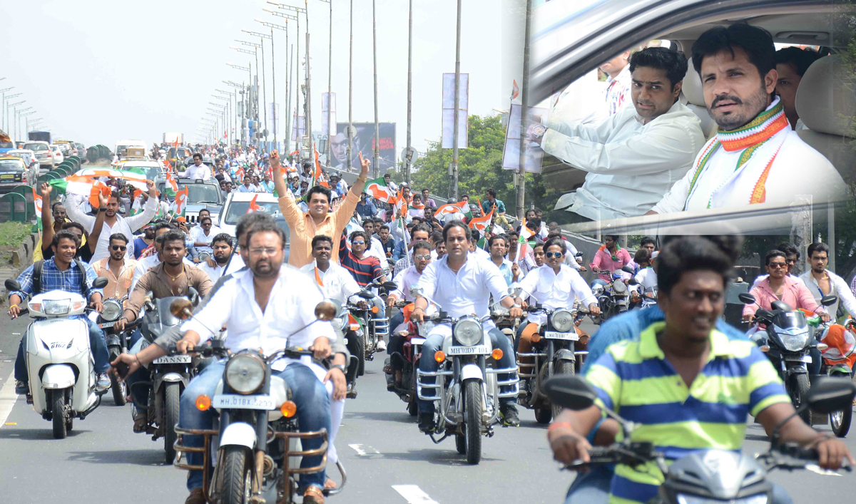 IYC President ArmindarSingh Raja Brar Wel Come Mumbai By Mumbai Youth Congress President Ganesh Kumar Yadav & Team.