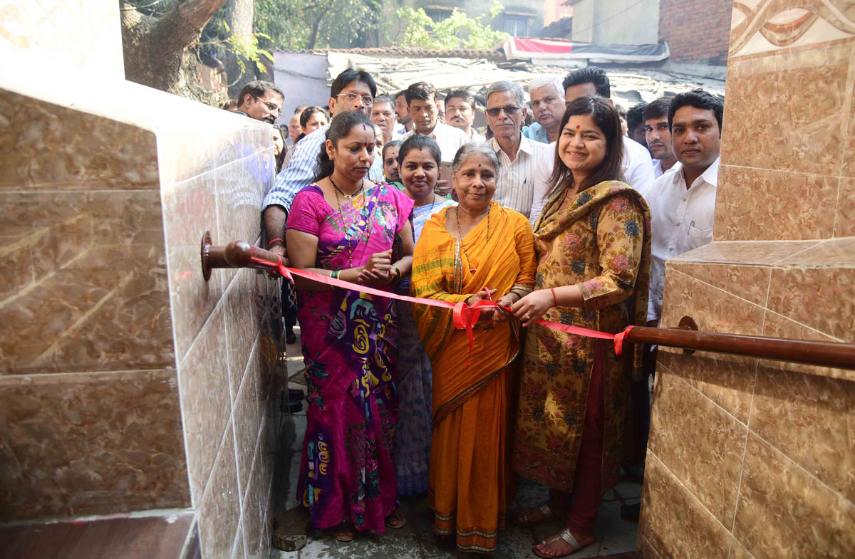MP Poonam Mahajan in her Constituency.