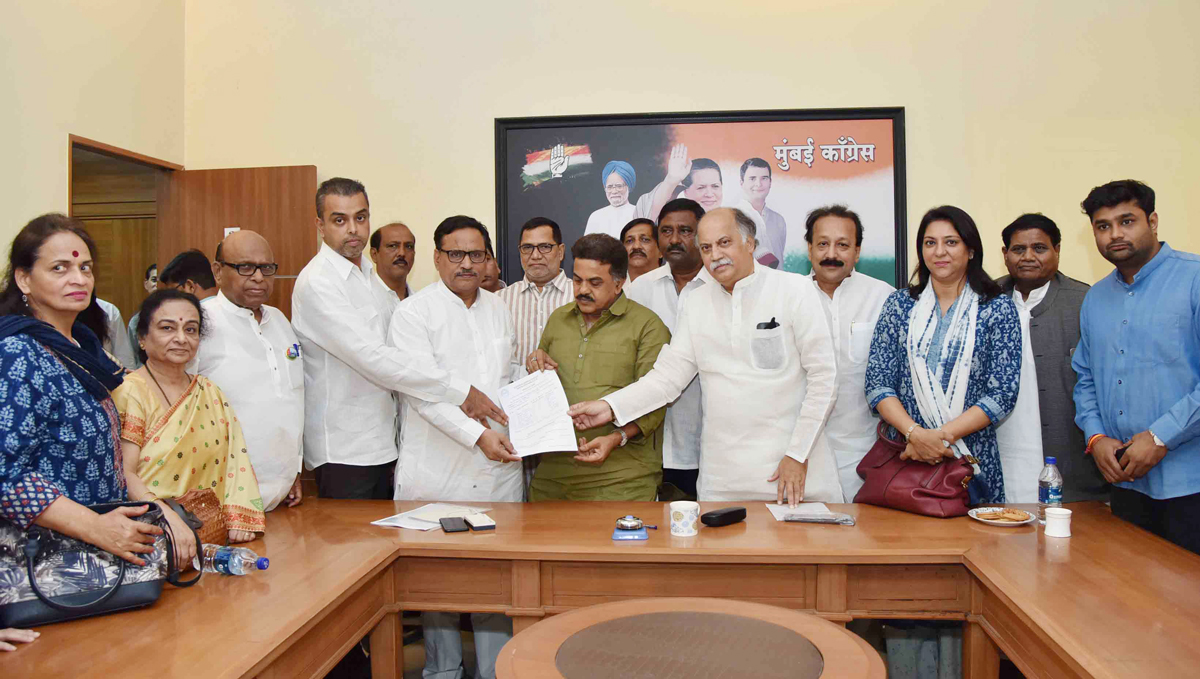 Mumbai Congress Leader at Rajiv Gandhi Bhavan.