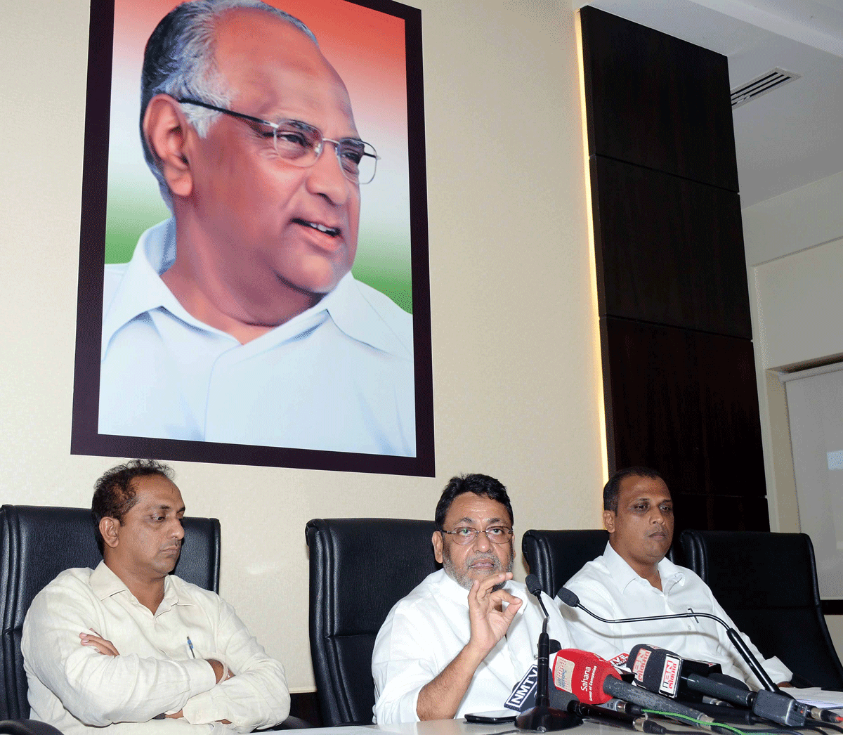 NCP Spokperson Nawab Malik Press Conference at NCP Bhavan Nariman Point.