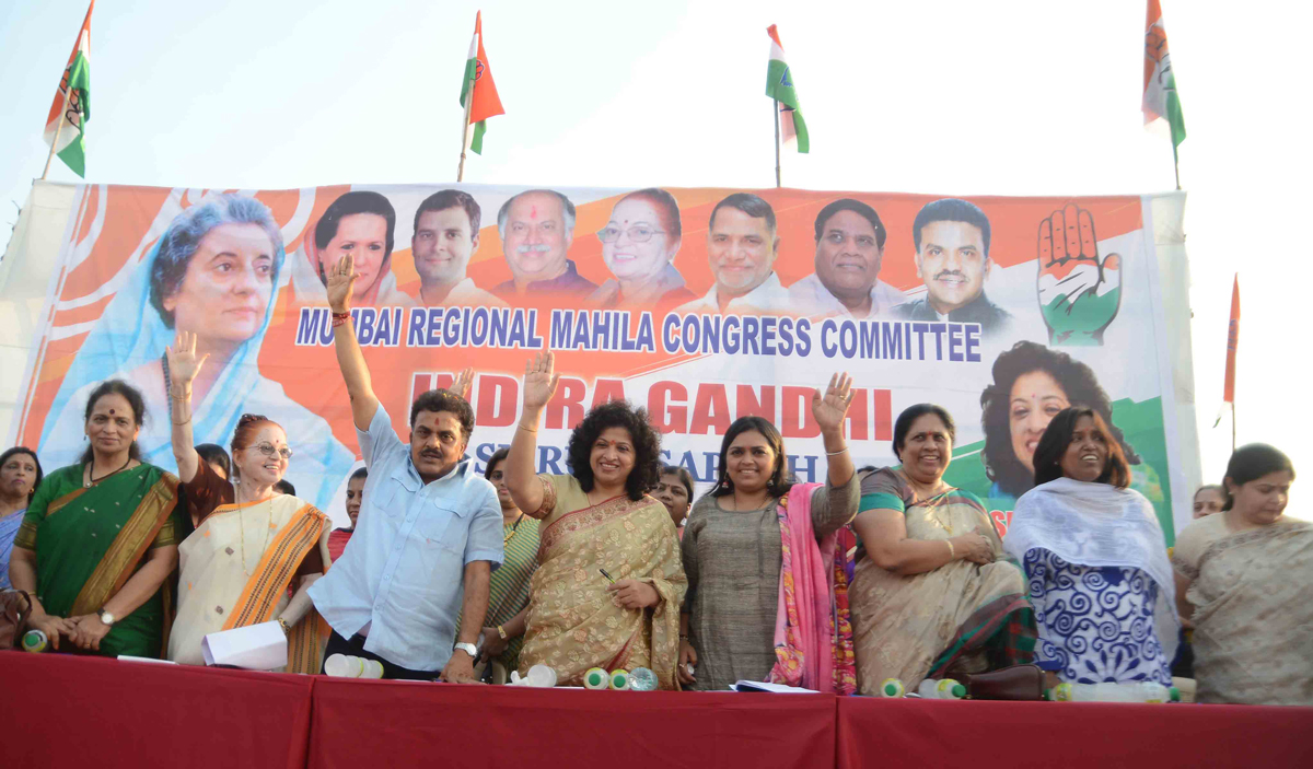 Mahila Melava organized Mumbai Mahila Congress in Chief Presence of Mahila Congress National President Shobha Oza at Om Sai Ground Borivali (w).